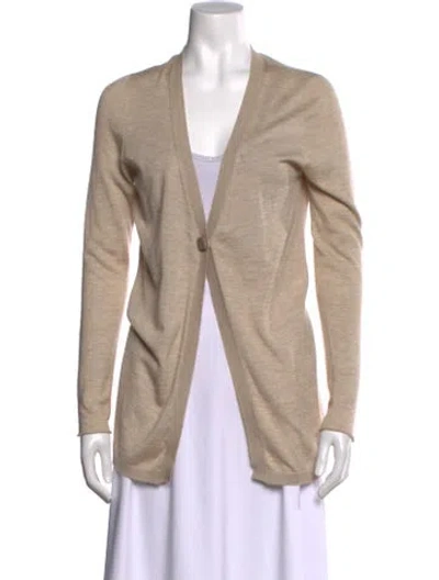 Pre-owned Fabiana Filippi Cashmere V-neck Sweater In Black