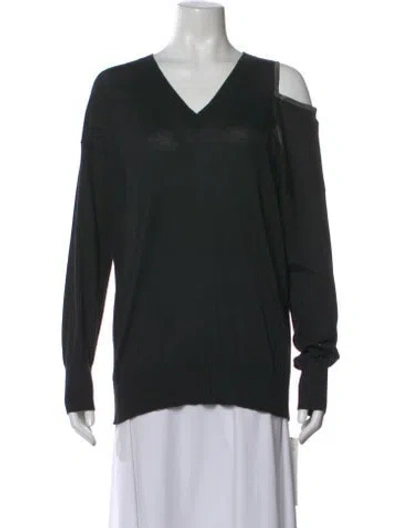 Pre-owned Fabiana Filippi Cashmere V-neck Sweater In Multi