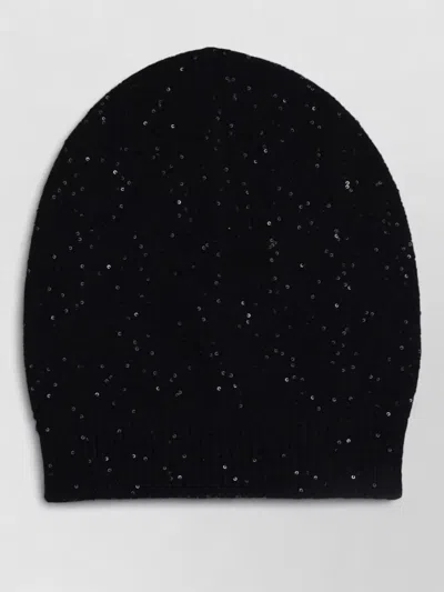 Fabiana Filippi Cashmere Wool Silk Headband In Black
