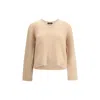 Fabiana Filippi Long Sleeve Sweater In Neutral