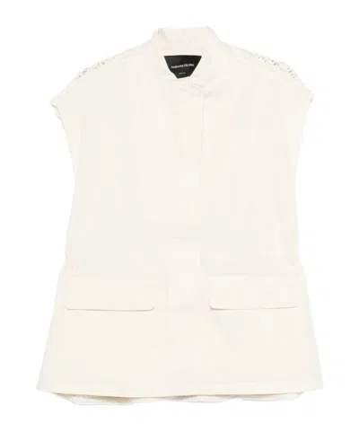 Fabiana Filippi Casual Jacket With Cutout Details In Neutral