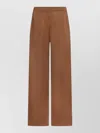 Fabiana Filippi Casual Wide Leg Trousers Relaxed Style In Brown