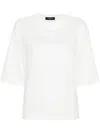 Fabiana Filippi T-shirt With Chain Detail In White