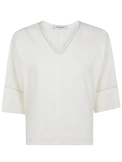 Fabiana Filippi Chain Link Detail Blouse In White