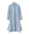 Fabiana Filippi Stretch Poplin Shirt Dress In Blue