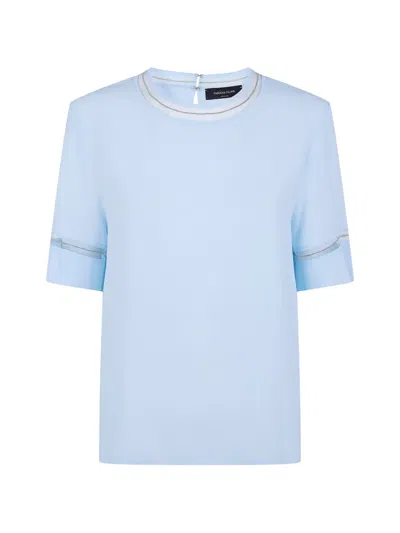 Fabiana Filippi Chain Trim Shirt In Blue