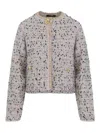 Fabiana Filippi Tailored Textured Jacket In Gray