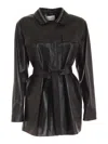 Fabiana Filippi Leather Jacket In Black In Negro
