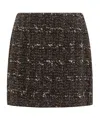 Fabiana Filippi Check Tweed Mini Skirt In Black