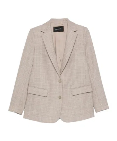FABIANA FILIPPI CHECKED-PATTERN SINGLE-BREASTED BLAZER