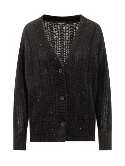 Fabiana Filippi Chic Cardigan For Fall/winter In Black