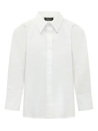 Fabiana Filippi Chic Front Closure Mini Shirt In White