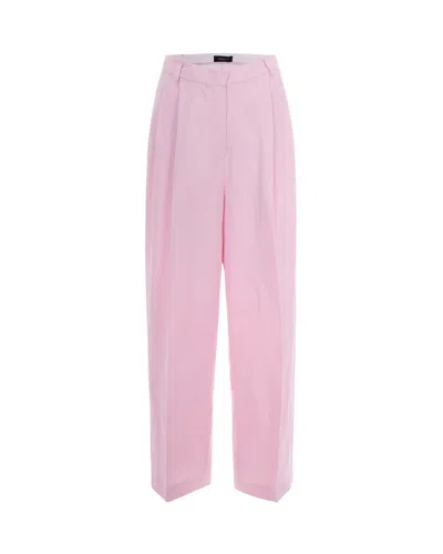 Fabiana Filippi Chic Women's Trousers - Mini Fit In Rosa Petalo