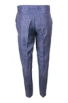 Fabiana Filippi Melange Blue Chino Pants In Blue
