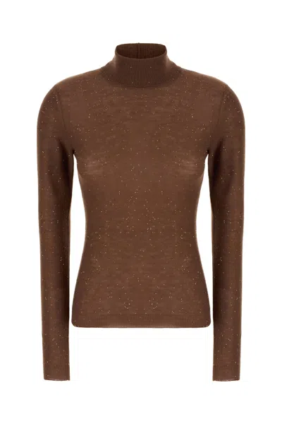 FABIANA FILIPPI CHOCOLATE SWEATER BLEND SWEATER