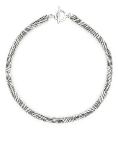 Fabiana Filippi Chunky Bead-chain Necklace In Silber