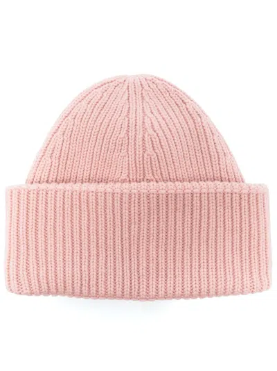Fabiana Filippi Chunky Rib-knit Beanie In Pink