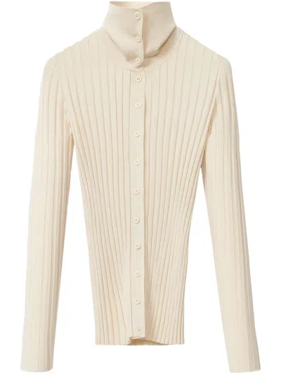 Fabiana Filippi Chunky-ribbed Cardigan In White