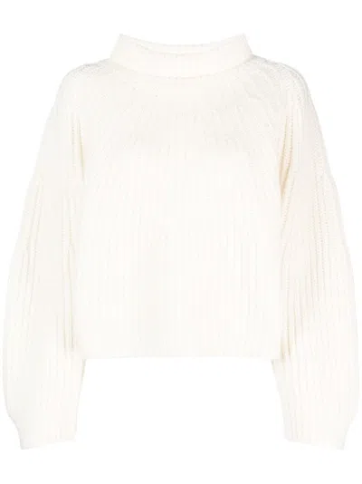 Fabiana Filippi Chunky-ribbed Roll-neck Jumper In White