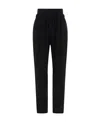 Fabiana Filippi Slim-fit Trousers With Elastic Waistband In Black