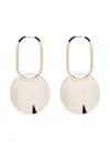 Fabiana Filippi Circular-pendant Polished Earrings In Gold