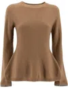 Fabiana Filippi Classic Camel Sweater In Brown