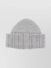 Fabiana Filippi Close-fitting Knit Beanie Featuring Metallic Detail In Gray