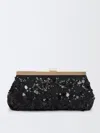 Fabiana Filippi Sequin-embellished Clutch Bag In Black
