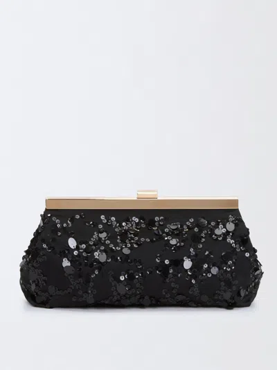 FABIANA FILIPPI CLUTCH FABIANA FILIPPI WOMAN COLOR BLACK,G47584002
