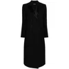 Fabiana Filippi Notched-collar Double-breasted Coat In Black