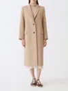 Fabiana Filippi Speckled Double-breasted Coat In Brown