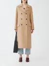 Shop Fabiana Filippi Coat  Woman Color Camel