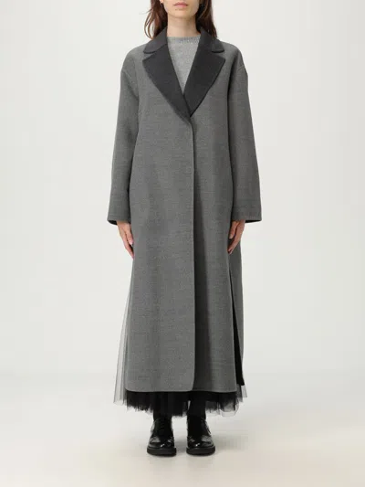 FABIANA FILIPPI COAT FABIANA FILIPPI WOMAN COLOR GREY,H22224020