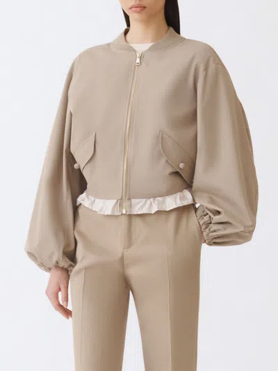 Fabiana Filippi Coat  Woman Color Olive In Brown