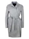 Fabiana Filippi Wool Cashmere Basic Top Coat In Roccia