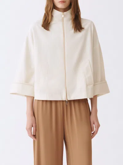 Fabiana Filippi Jacket Woman Color Butter In White