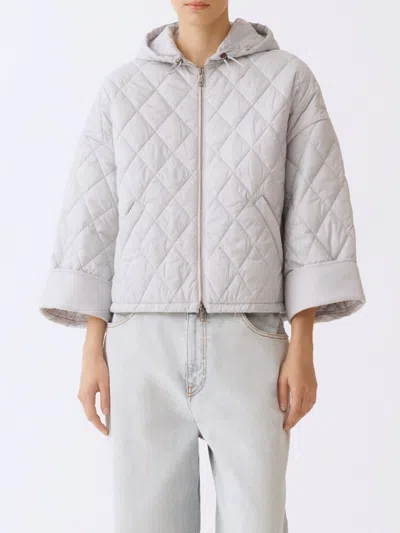 Fabiana Filippi Jacket Woman Color Gnawed Blue In White