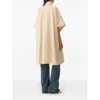 Fabiana Filippi Technical Taffeta Cape In Beige