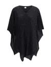 Fabiana Filippi Sequined Cape In Black