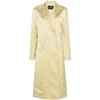 Fabiana Filippi Crepe Maxi Coat In Green