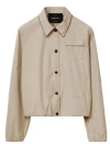 Fabiana Filippi Micro Faille Shirt Jacket In Green