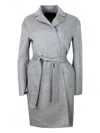 Fabiana Filippi Wool Cashmere Basic Top Coat In Grey