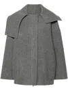 Fabiana Filippi Felted Jacket In Grey