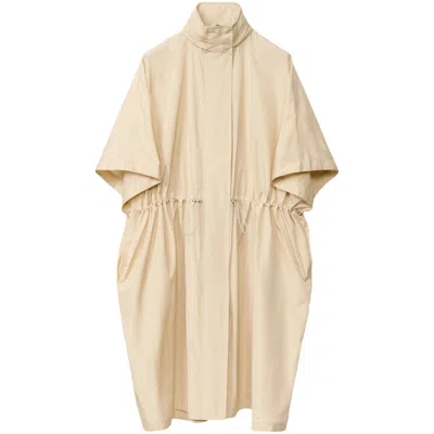 Fabiana Filippi Short-sleeved Cape In Neutral