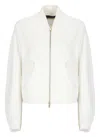 Fabiana Filippi Insert Bomber Jacket Puffer Jackets White In White