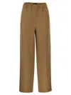 Fabiana Filippi Viscose And Linen Jogging Trousers In Deserto