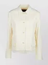 Fabiana Filippi Collared Neck Jackets Front Pockets Long Sleeves In White