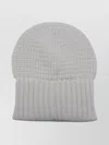 Fabiana Filippi Comfortable Stretch Fit Waffle Knit Hat In Gray