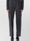 Fabiana Filippi Comfortable Wool Jogging Trousers Side Pockets In Gray