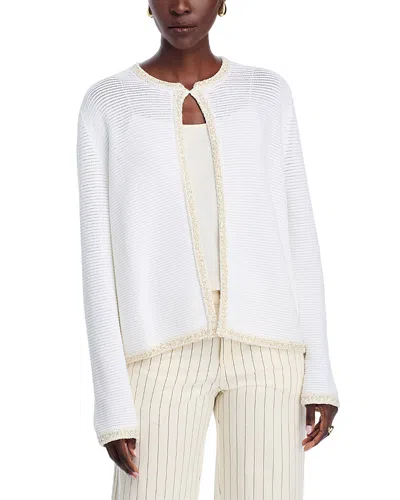 FABIANA FILIPPI CONTRAST TRIM CARDIGAN